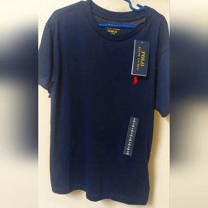 Boys Cotton Jersey Crewmeck T-Shirt Navy
